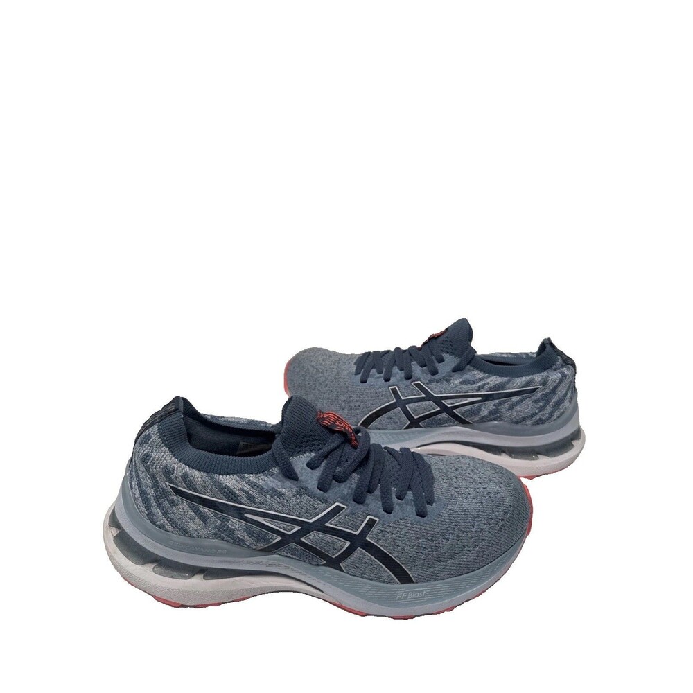 ASICS Gel Kayano 28 MK Women’s 7 Gray Blue Coral Running Shoes 1012B126